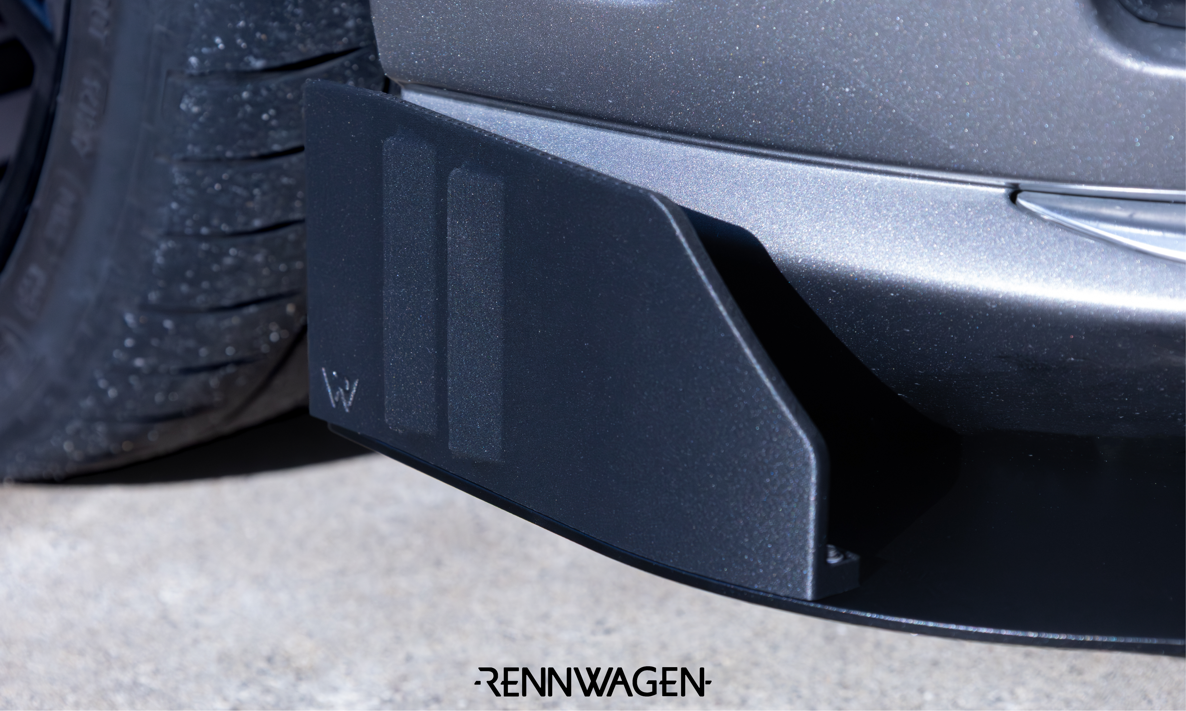Rennwagen MK7 Golf R Front Splitter End Plates