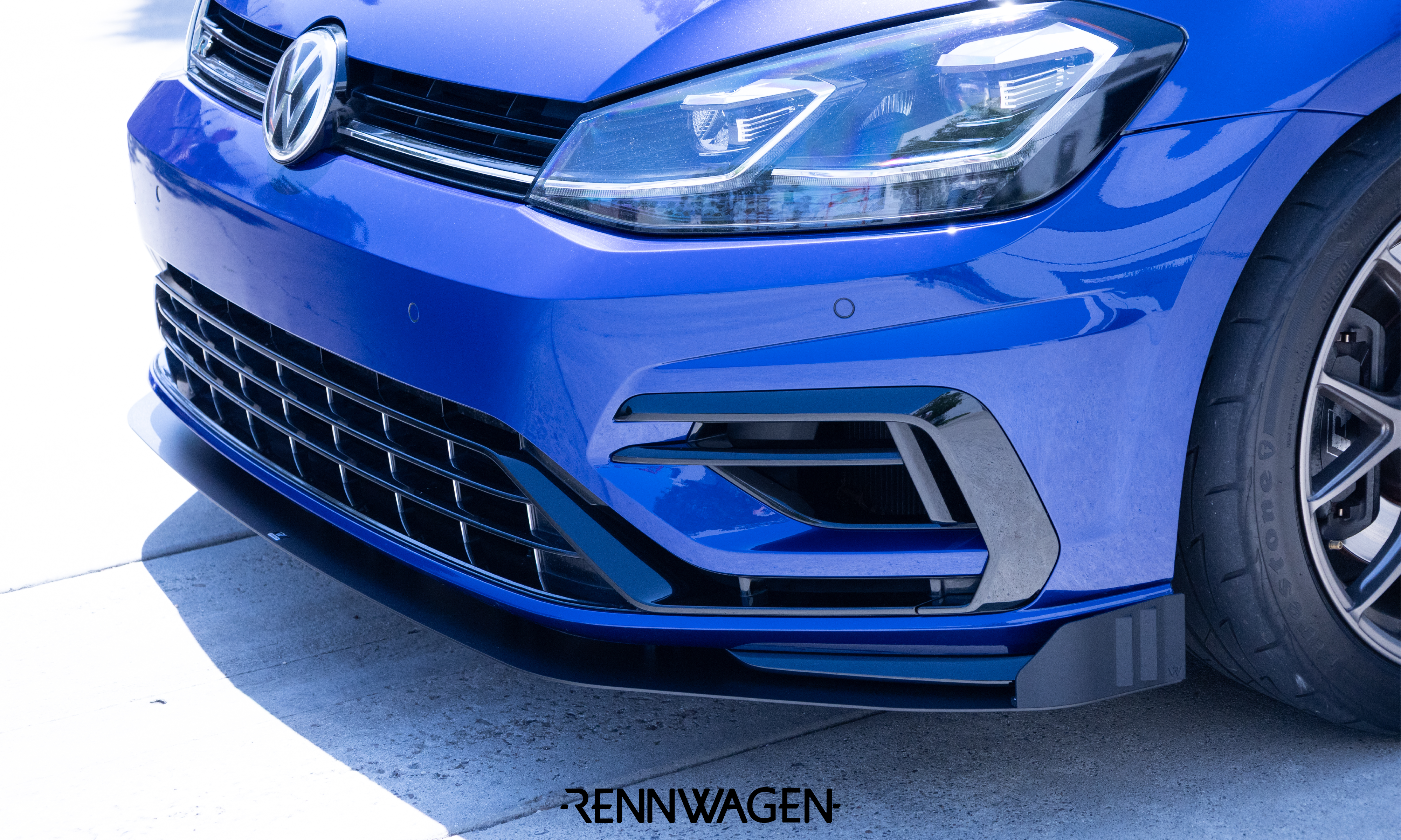 Rennwagen MK7.5 Golf R Front Splitter End Plates