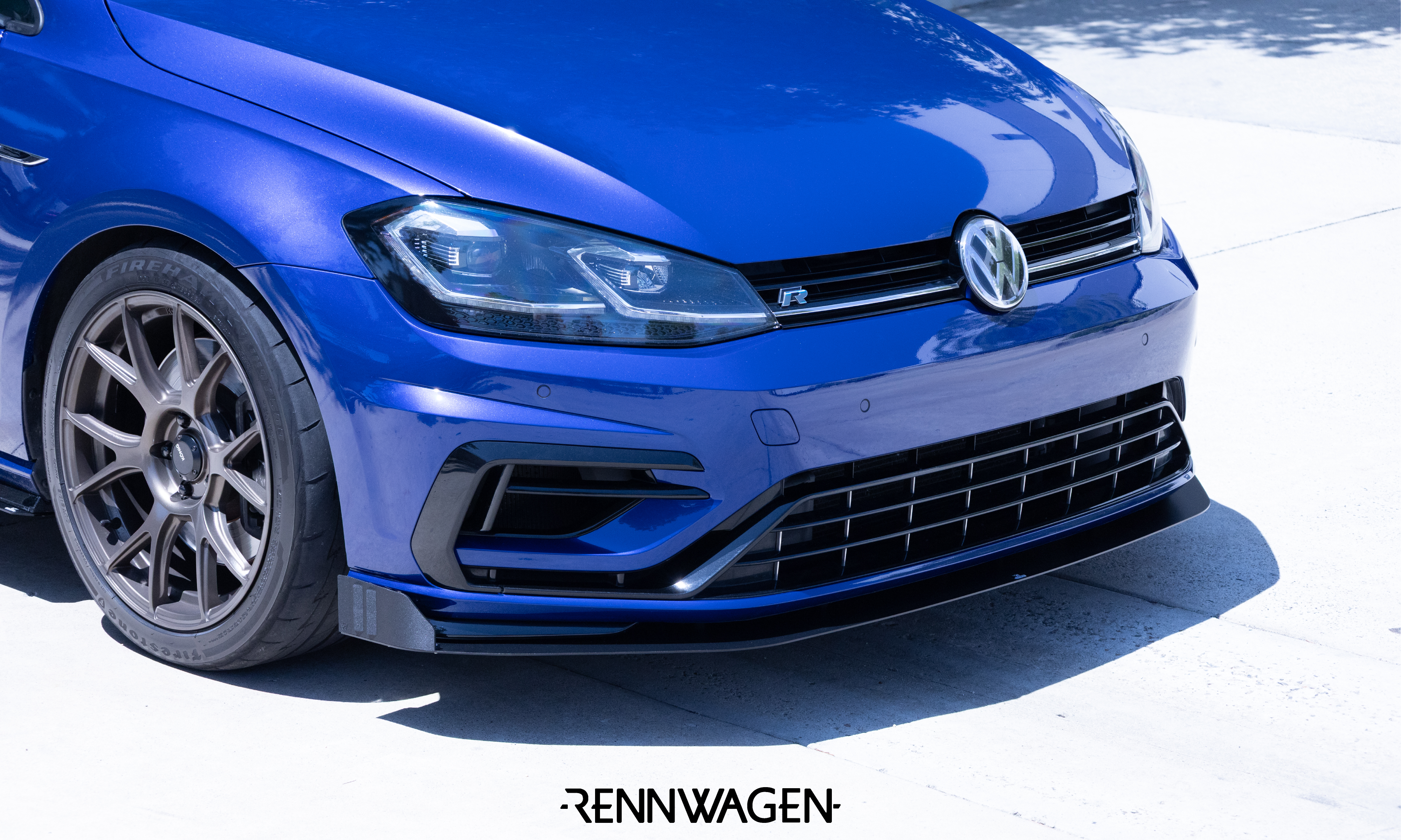Rennwagen MK7.5 Golf R Front Splitter End Plates