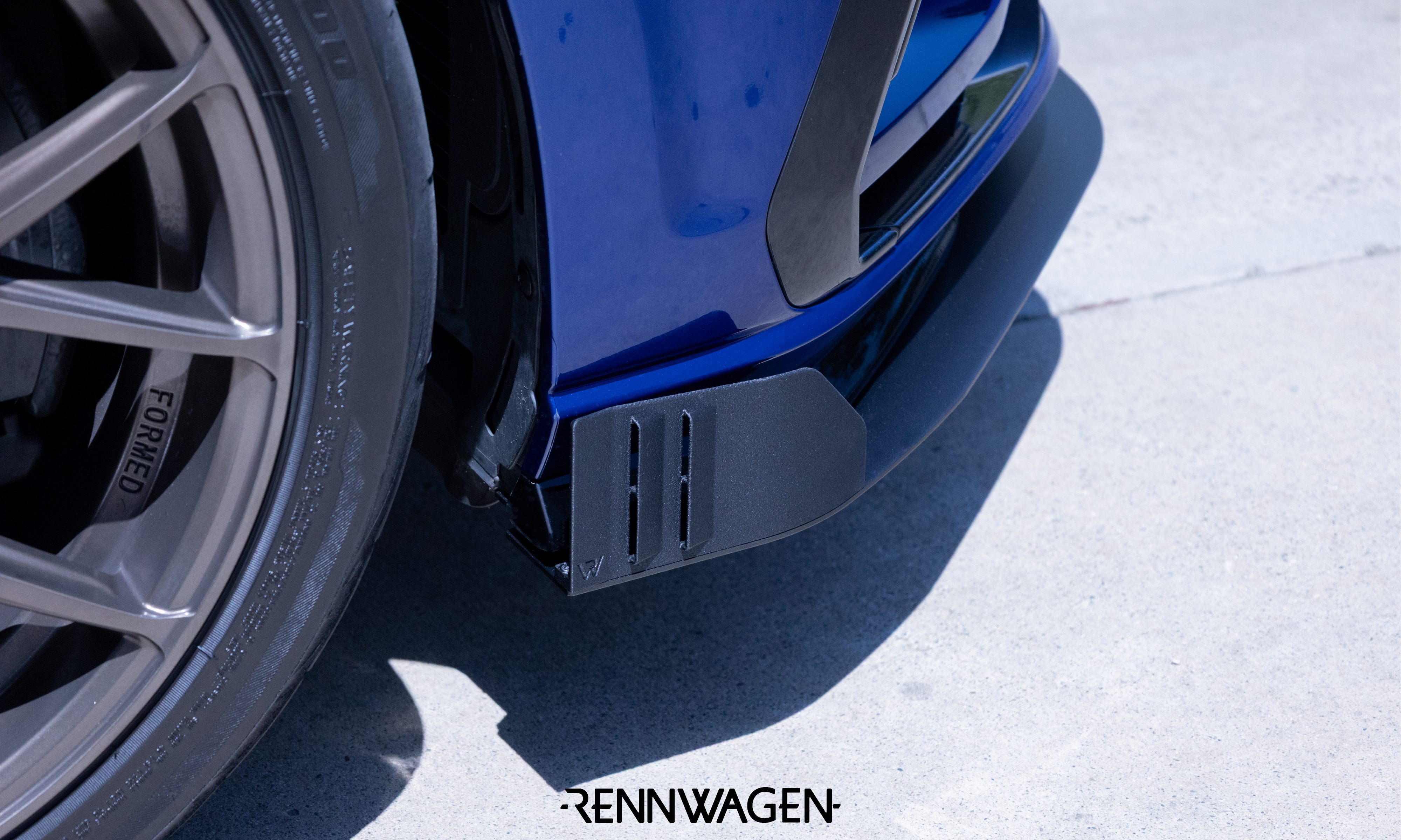 Rennwagen MK7.5 Golf R Front Splitter End Plates