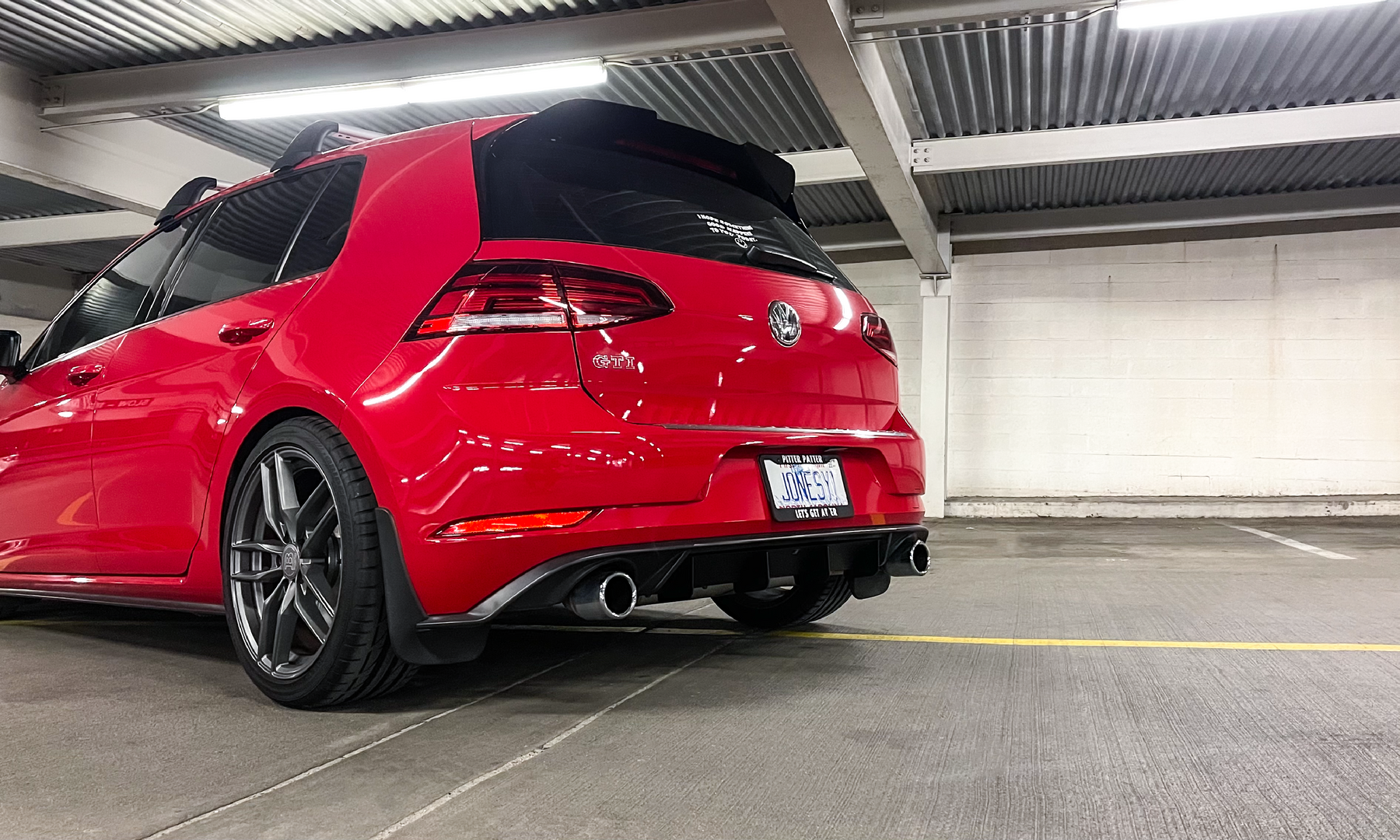 Rennwagen Spoiler Extension Type 2 on Tornado Red