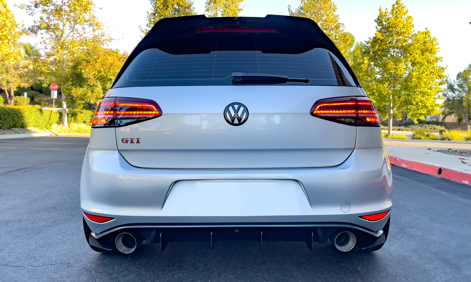 Rennwagen Spoiler Extension Reflex Silver MK7 GTI 