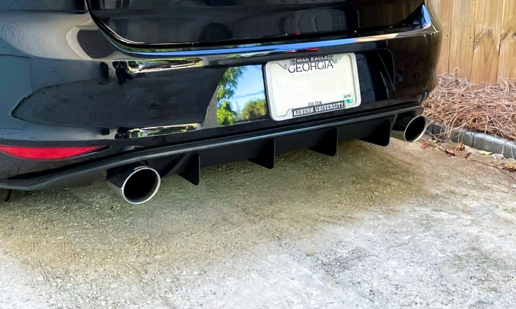 Rennwagen MK7 GTI Rear Diffuser on Black