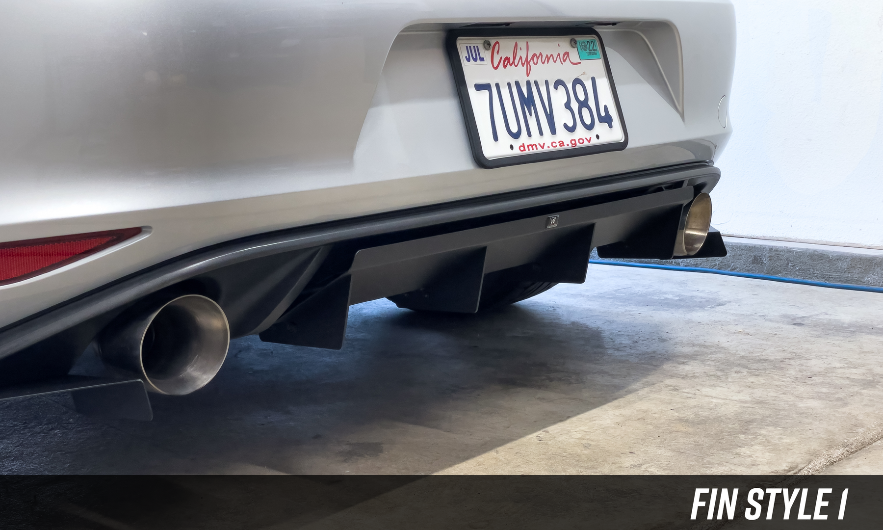 Rennwagen MK7 GTI Rear Diffuser V2 Fin Style 1