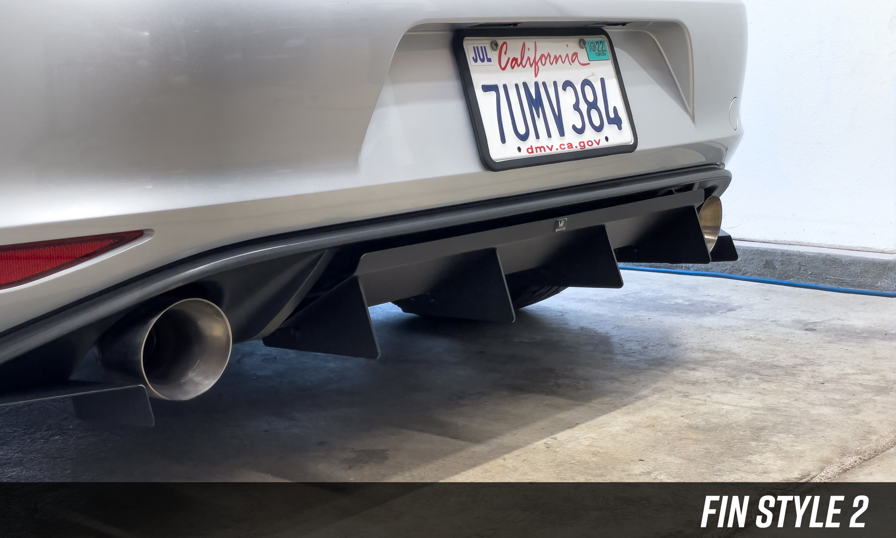 Rennwagen MK7 GTI Rear Diffuser V2 Fin Style 2